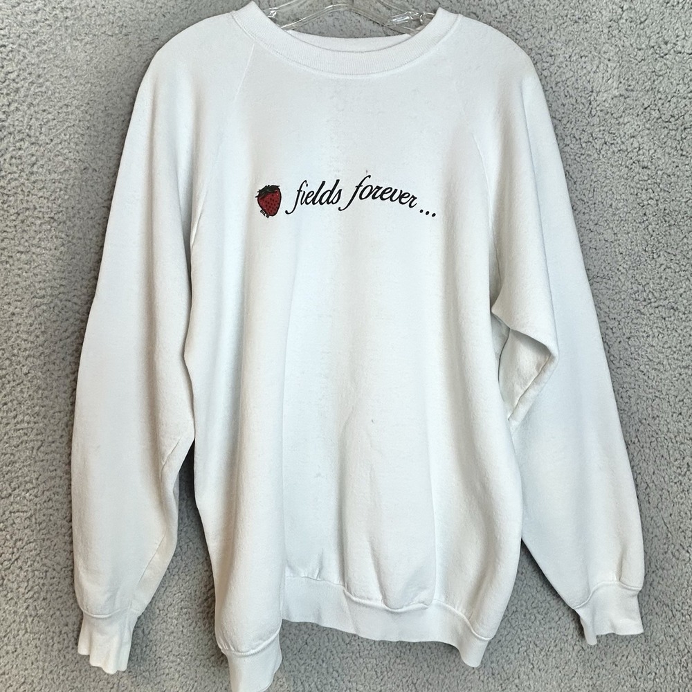 Vintage 1996 The Beatles Strawberry Fields Crewneck Sweatshirt Size XL